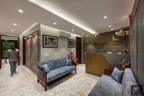 Office Space Having Amalgamation of Classical and Modern Design with a ...