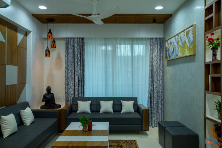 A Modern Contemporary Design Touch To This 3BHK Home | jdesignstudio ...