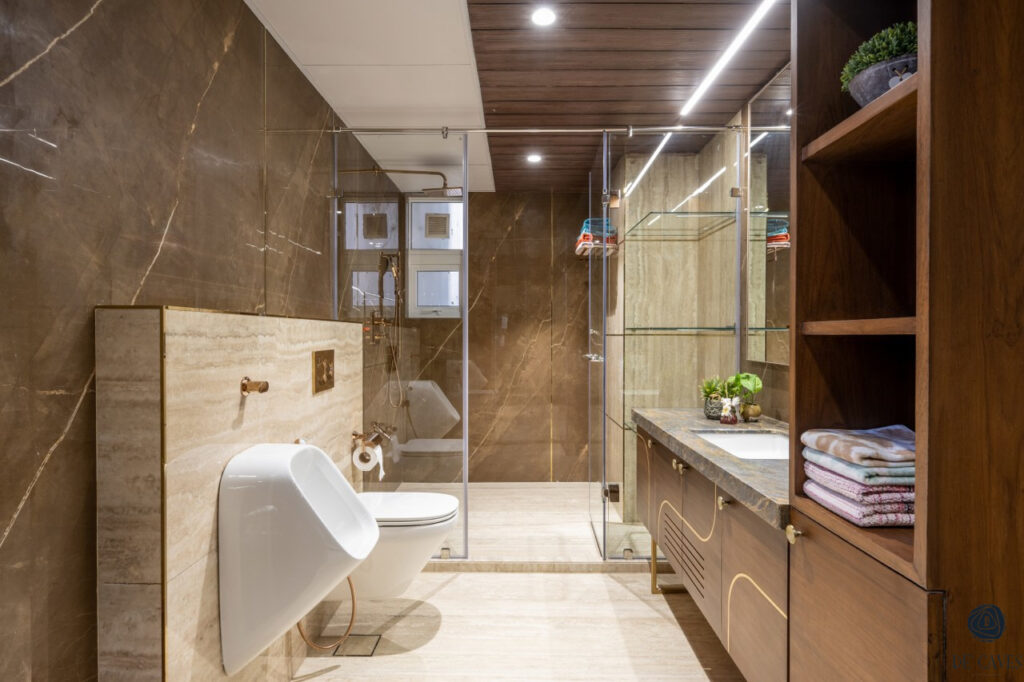 Bathroom with integrated dressing room - Cosentino