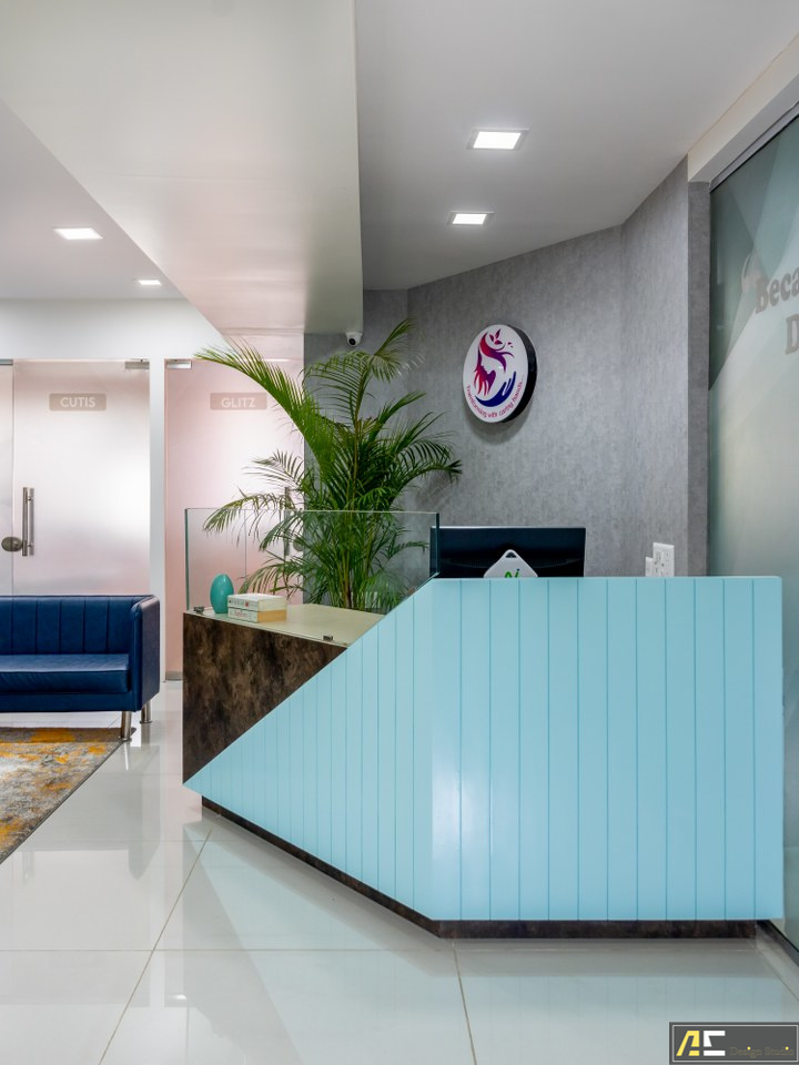 Sparsh Skin Clinic Office Interior Design In Nashik, Maharashtra