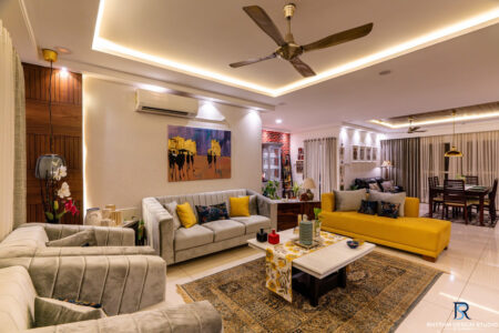 3BHK Modern Home Design In Hyderabad | Rhythm Design Studio by Surabhi ...