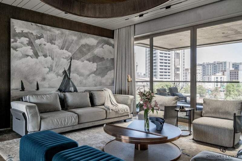 Finely-Tuned Elegance Reigning Supremeness In This 5BHK Apartment ...