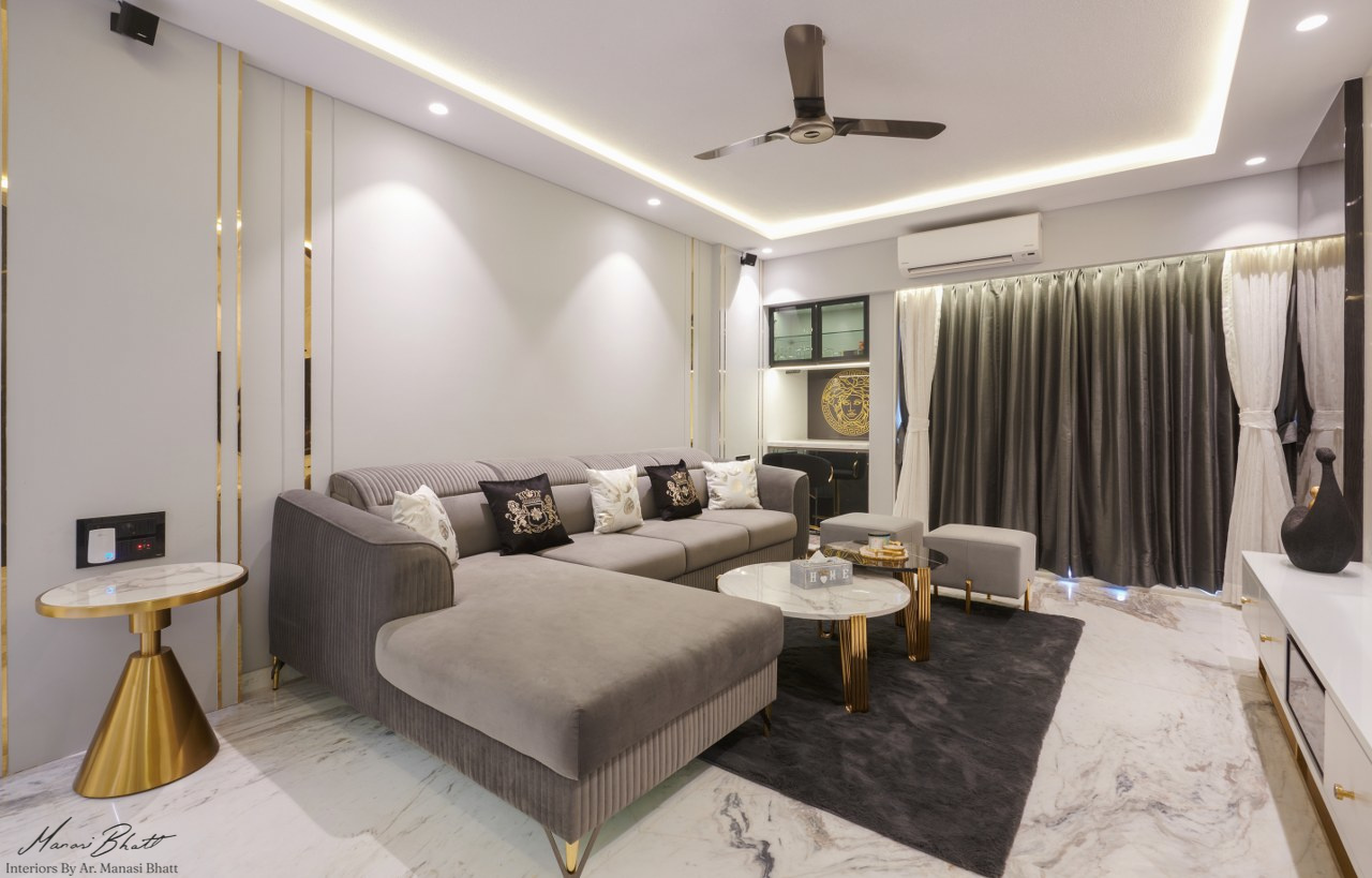 A Luxury Home Design In Powai That Reflects The Client's Plush Taste ...