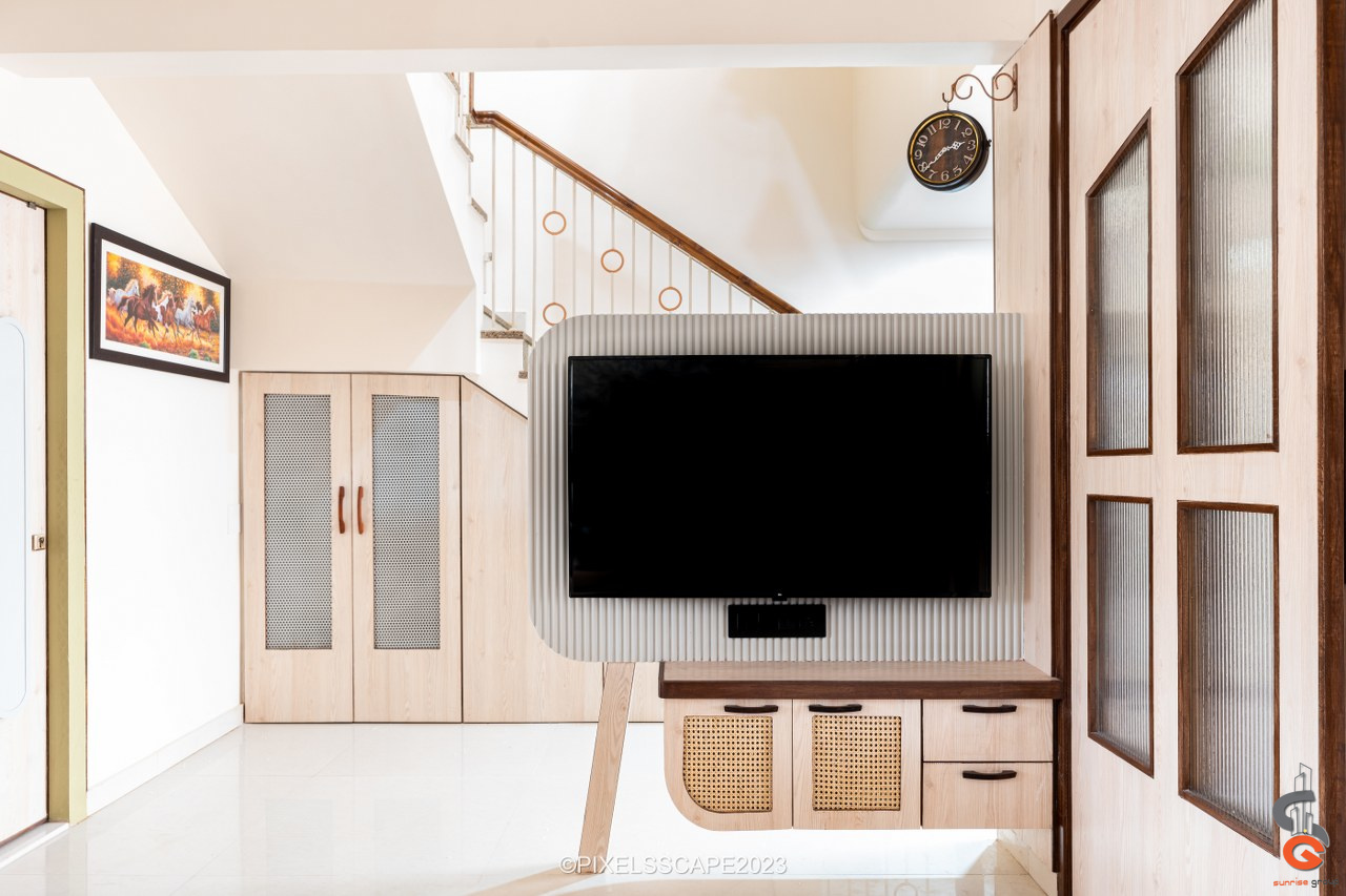 3BHK Bungalow Interior Design With A Modern Style And Traditional ...