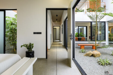 The Courtyard House Allows The Occupants To Enjoy The Rain, Light, And ...