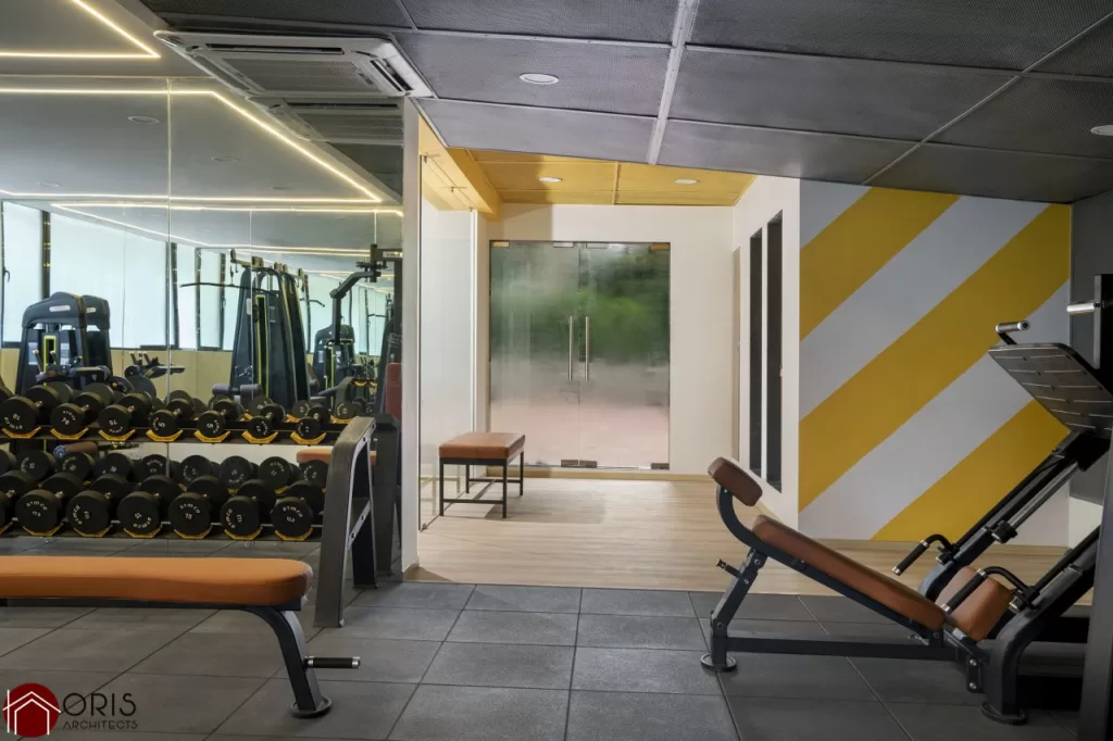 Gym area design hot sale