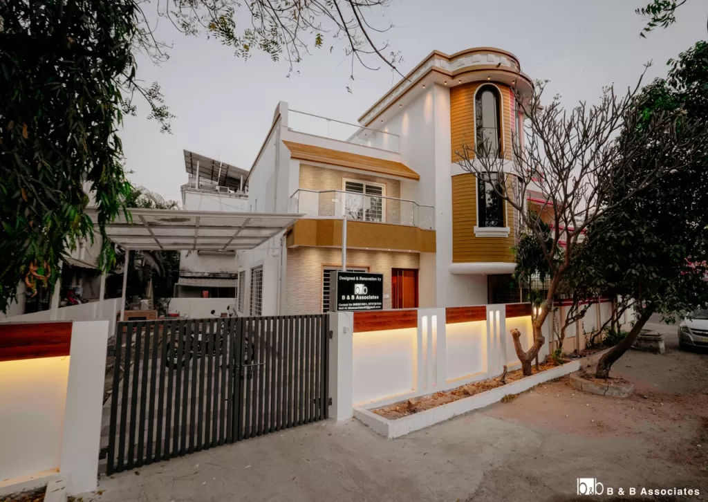 A 3BHK Row House Studded With Modern Amenities And Design Style | B And ...