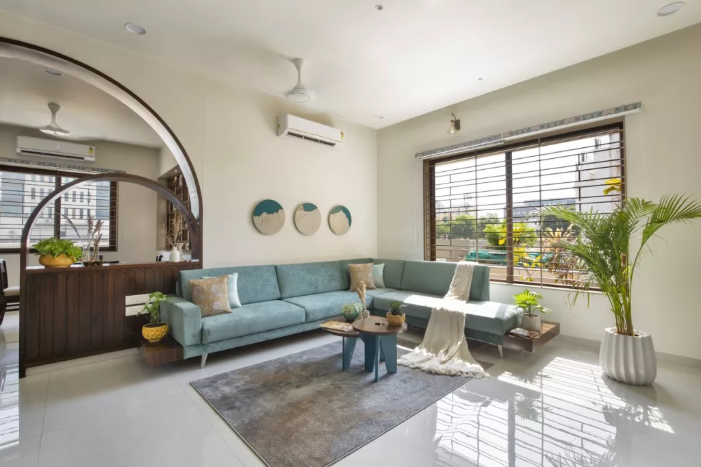 Livingroom of Brick House Design