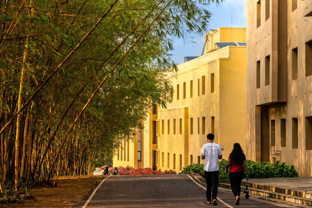 Internal pathway of Goa Institute of Management