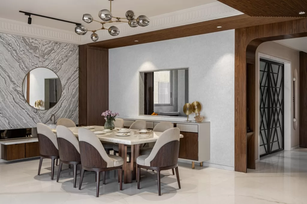 Dining Area of Luxurious Living