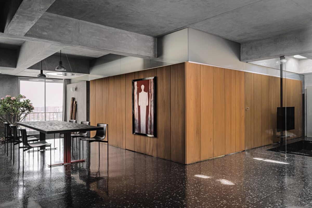 View of While The Concrete Interior Walls Guide, The Wooden Walls Store | DOT