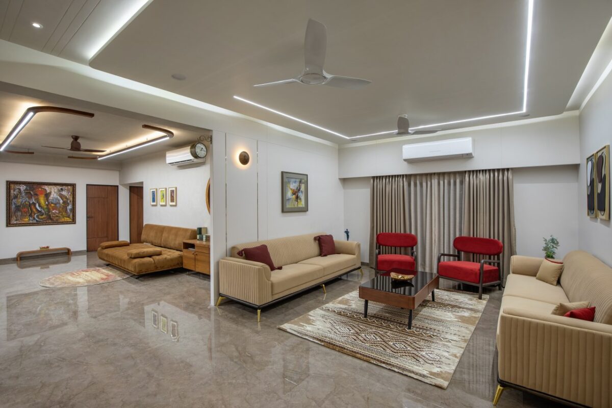 The 4 BHK Flat in Baroda Stands as a Minimalist Allure | ID Creators ...