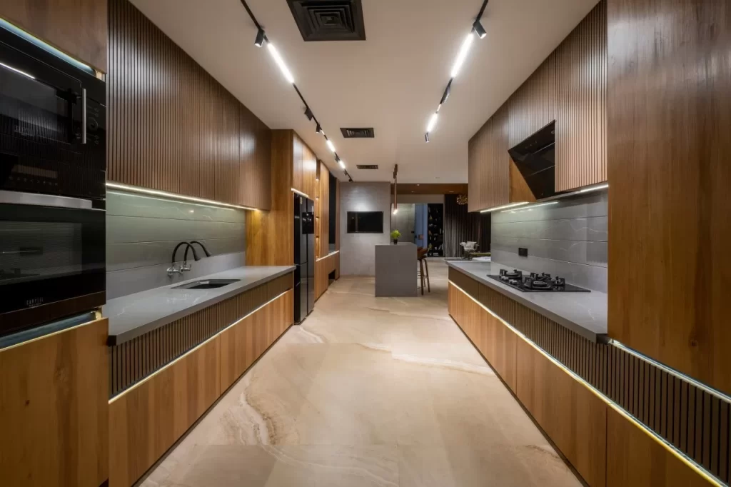 Design of cupboard in kitchen 