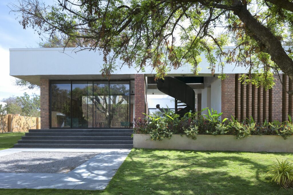 gray roof house