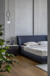 View of This Grey Abode On This High Rise Building Has Only The Bare Necessities | GA Design