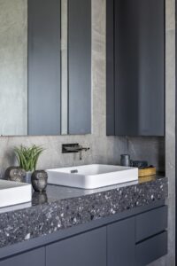 This Grey Abode On This High Rise Building Has Only The Bare Necessities | GA Design - High Rise Abode
