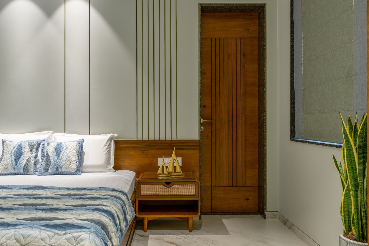 Stunning Imaginative Penthouse Apartment Design Inspiration With Rattan Texture image