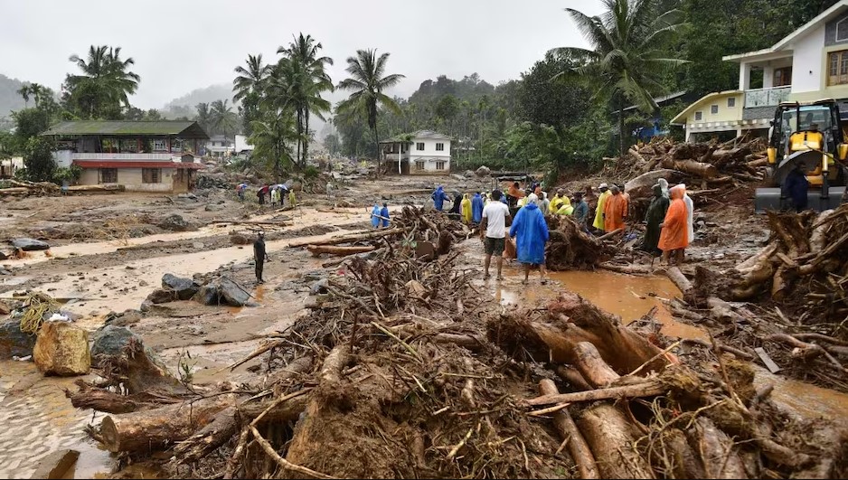 Snap from one of the worst landslides Kerala has witnessed ever (Wayanad)