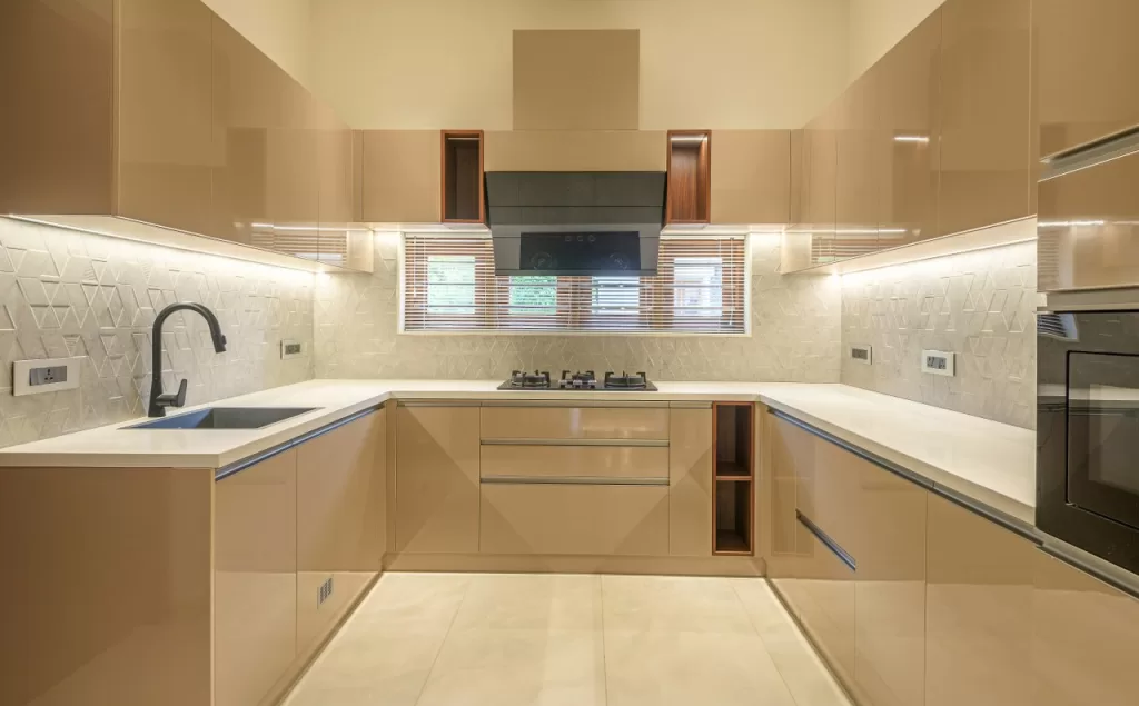 U Shaped Modular Kitchen Design