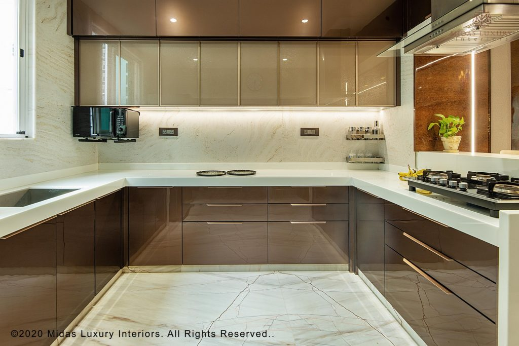 U Shaped Modular Kitchen Design