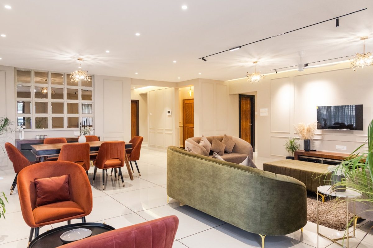 Curated visual reference: The Luxury Apartment Interior Of This Show Flat Centers Soothing Photo Inspiration