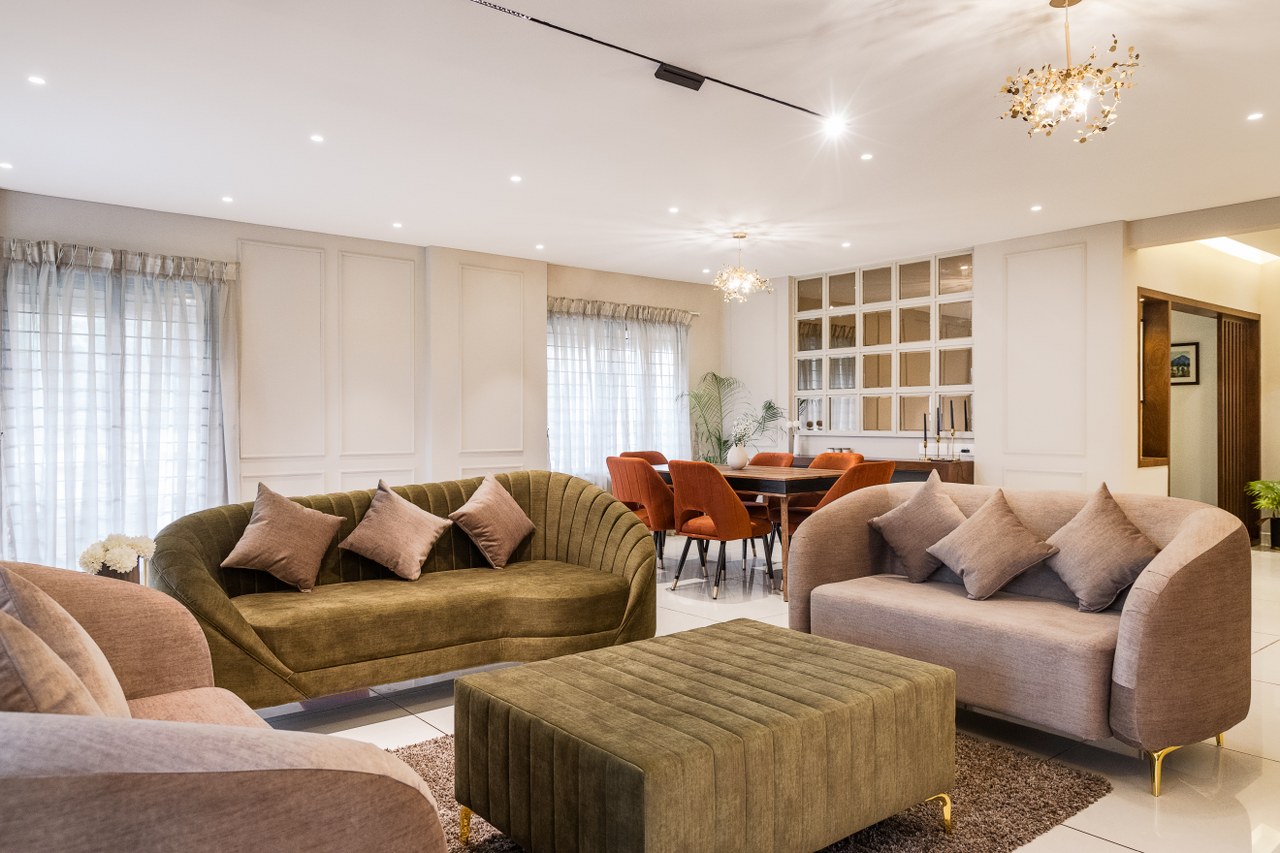 The Luxury Apartment Interior of this Show Flat Centers Soothing and ...