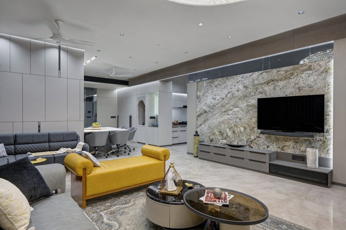 This 4BHK Apartment Displays Minimalist Interior Style | Harikrushna ...