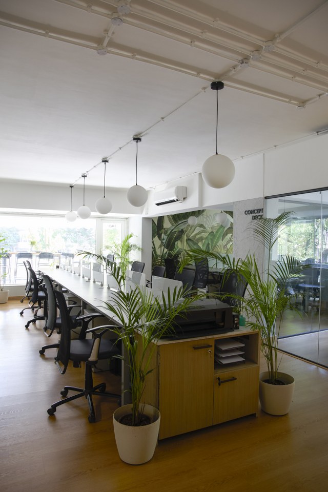 open plan office