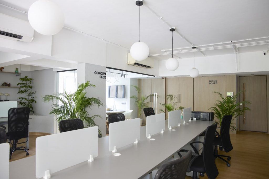 open plan office