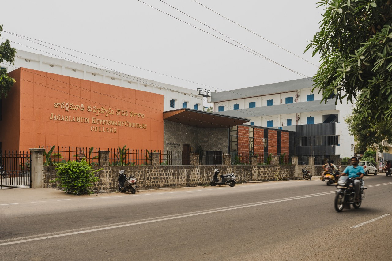 The Facade Material of JKC College, Guntur Adds To Its Architectural ...