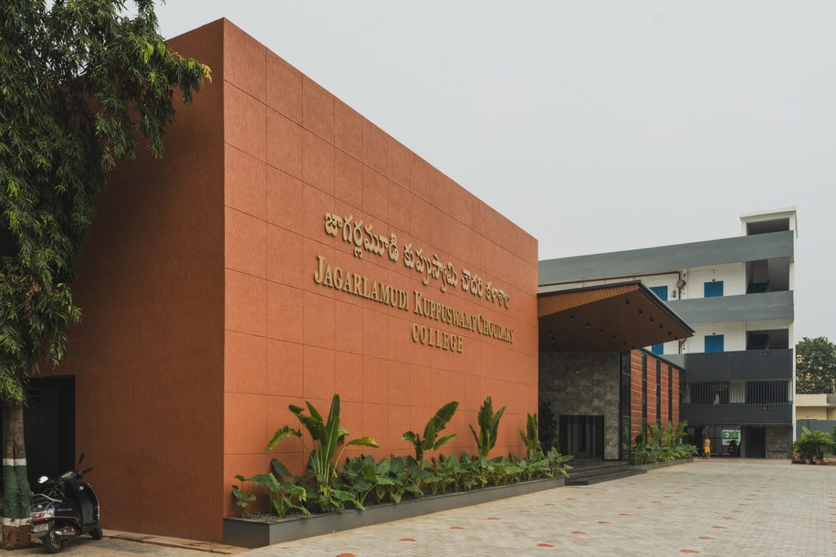 The Facade Material of JKC College, Guntur Adds To Its Architectural ...