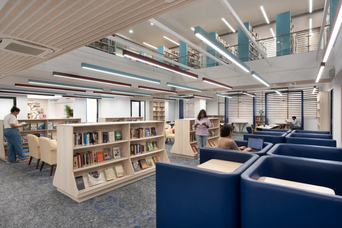 Unda Library Strategic Library Interior Design Creates Interactive & Comfortable ...
