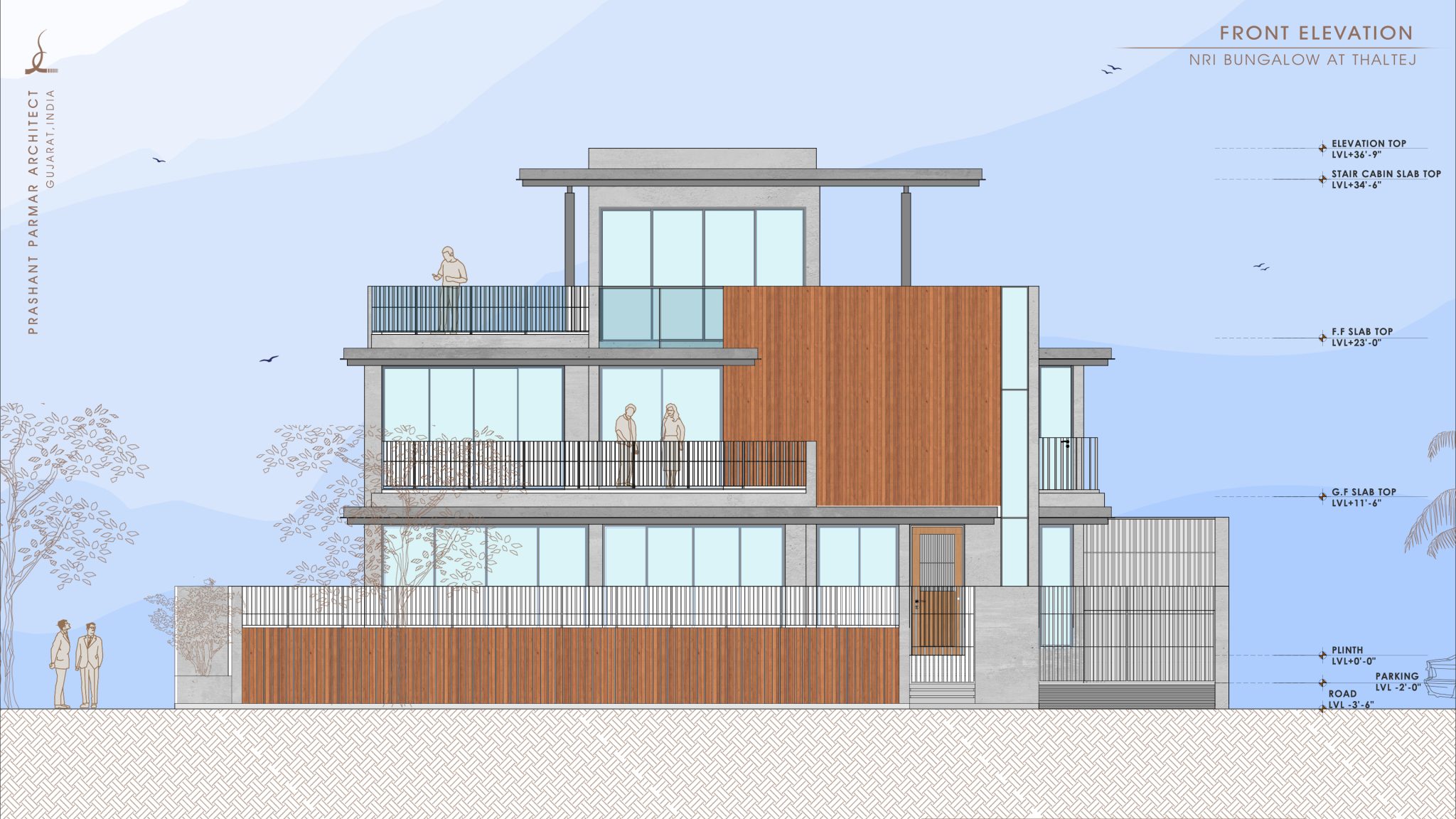 Modern Bungalow House Blends Luxury With Nature | Prashant Parmar ...