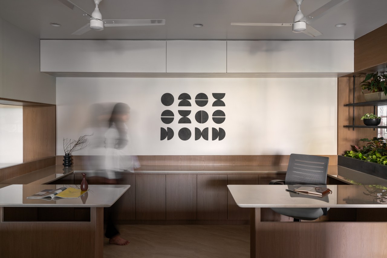 Concrete Interior Design Defines The Shared Layout of This Workspace ...