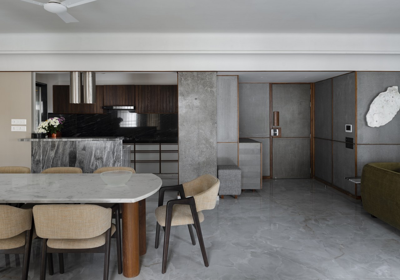 This 3BHK Home Showcases Modern Interior Apartment Design | DR&W ...