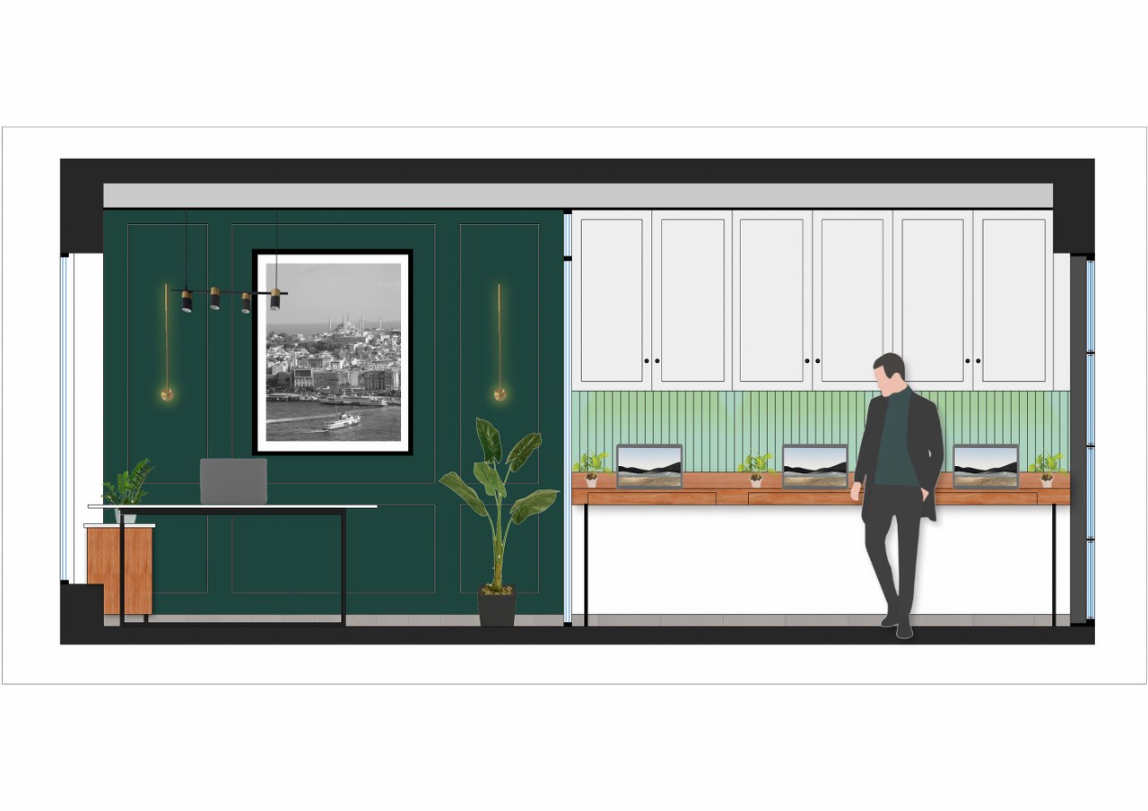 Subtle Textures And Clean Lines Enhance This Small Office Interiors ...