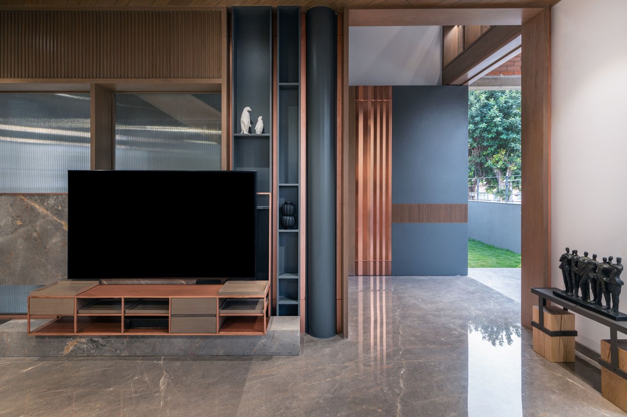 The Residence Features An Exposed Brick Design That Enhances Its Street ... - Exposed Brick Architectural Features
