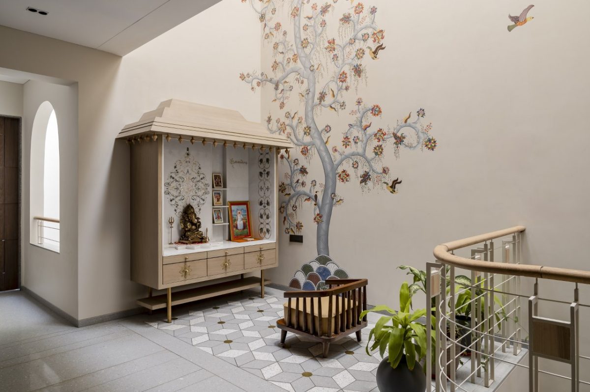 Minimal Home Interior Design That Honors Heritage in a 15' Wide Plot ...