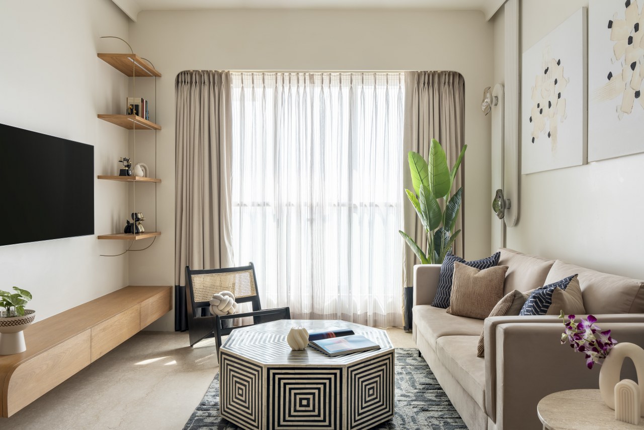 Warm Modern Apartment Interior Design With Natural Textiles photo