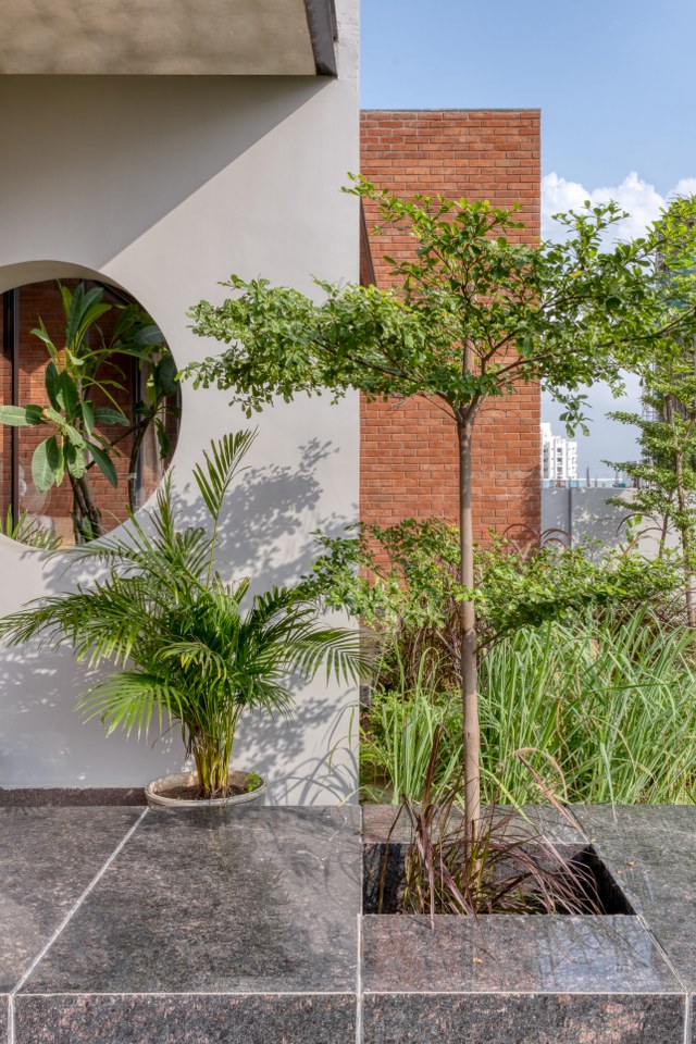 office with garden    