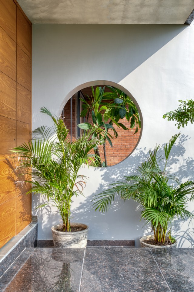 office with garden    