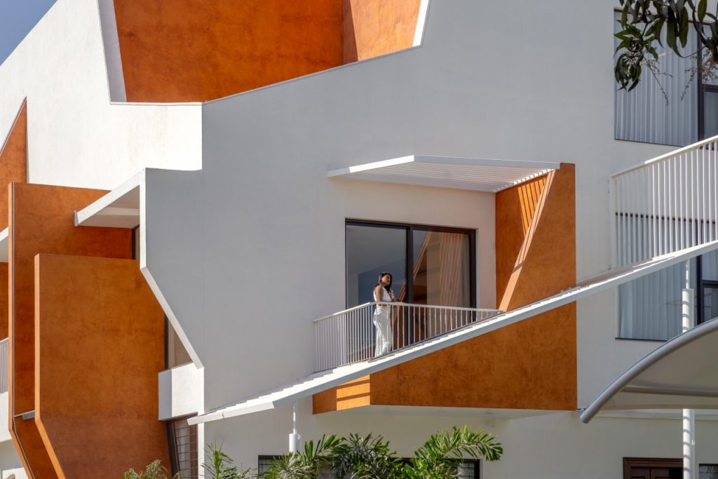 sloping roof house