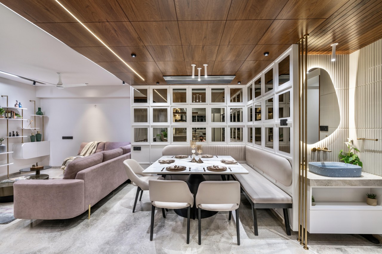 The Design Embraces Cozy Interiors with Soothing Color Palette ...