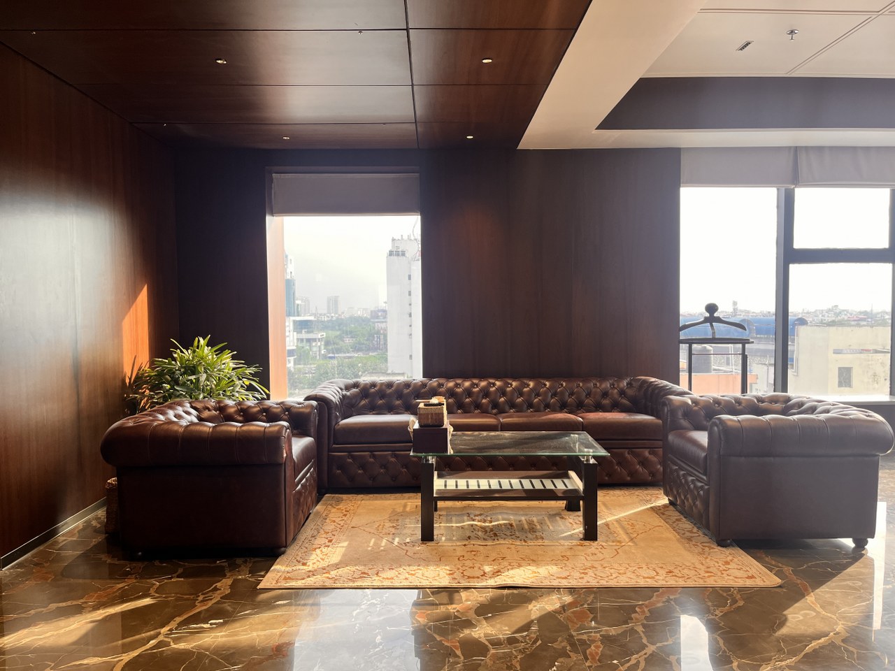 This Government Theme Office Unfolds Art Deco Style Interior ...