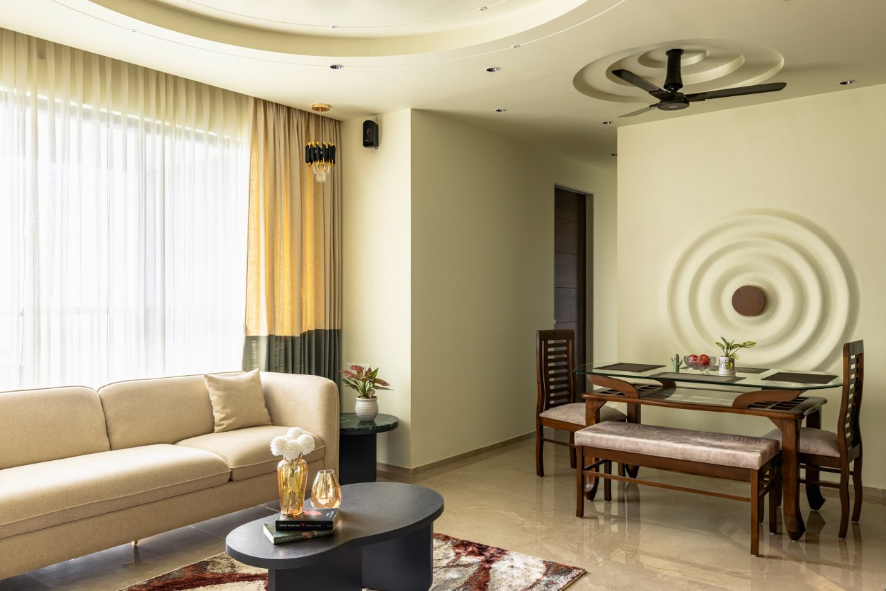 With Beige Interiors, This Apartment Unfolds Comfort | Agneya Designs ...