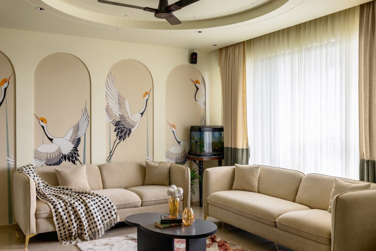 With Beige Interiors, This Apartment Unfolds Comfort | Agneya Designs ...