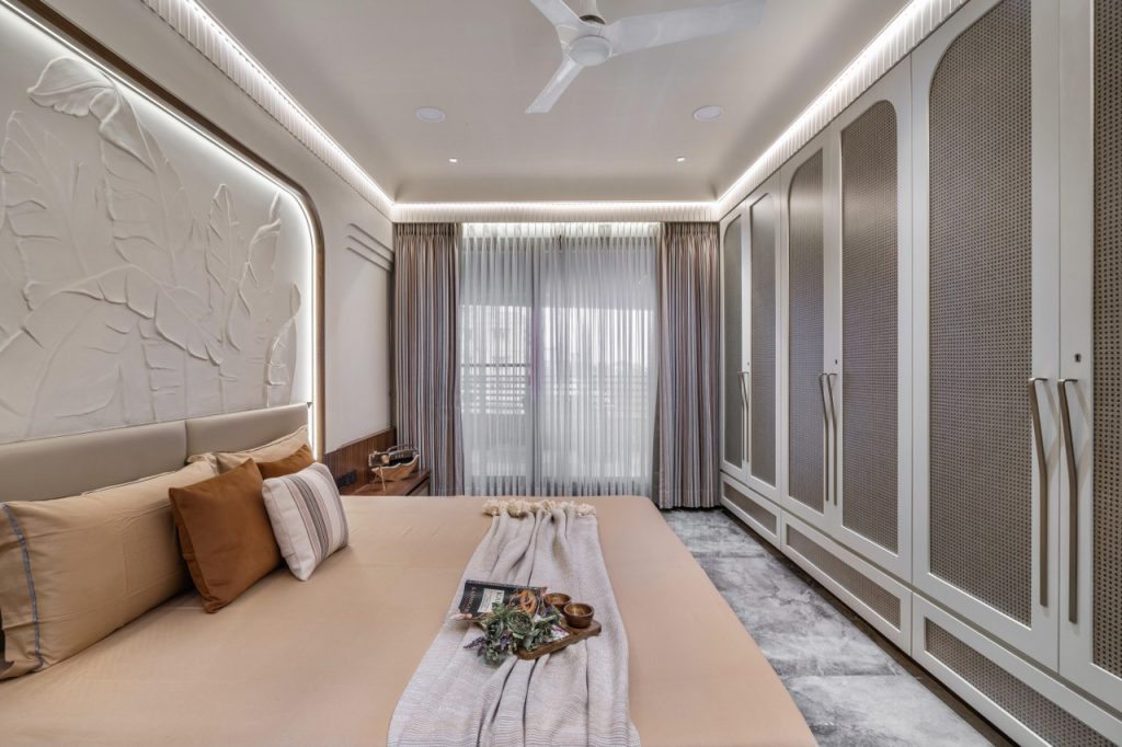 The Design Embraces Cozy Interiors with Soothing Color Palette ...