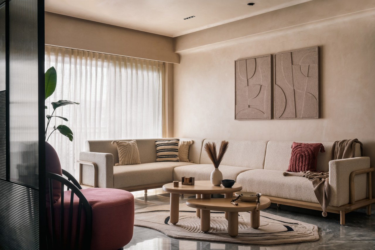 This House Elegantly Composes Neutral Tone Colors | Archaic Design Studio