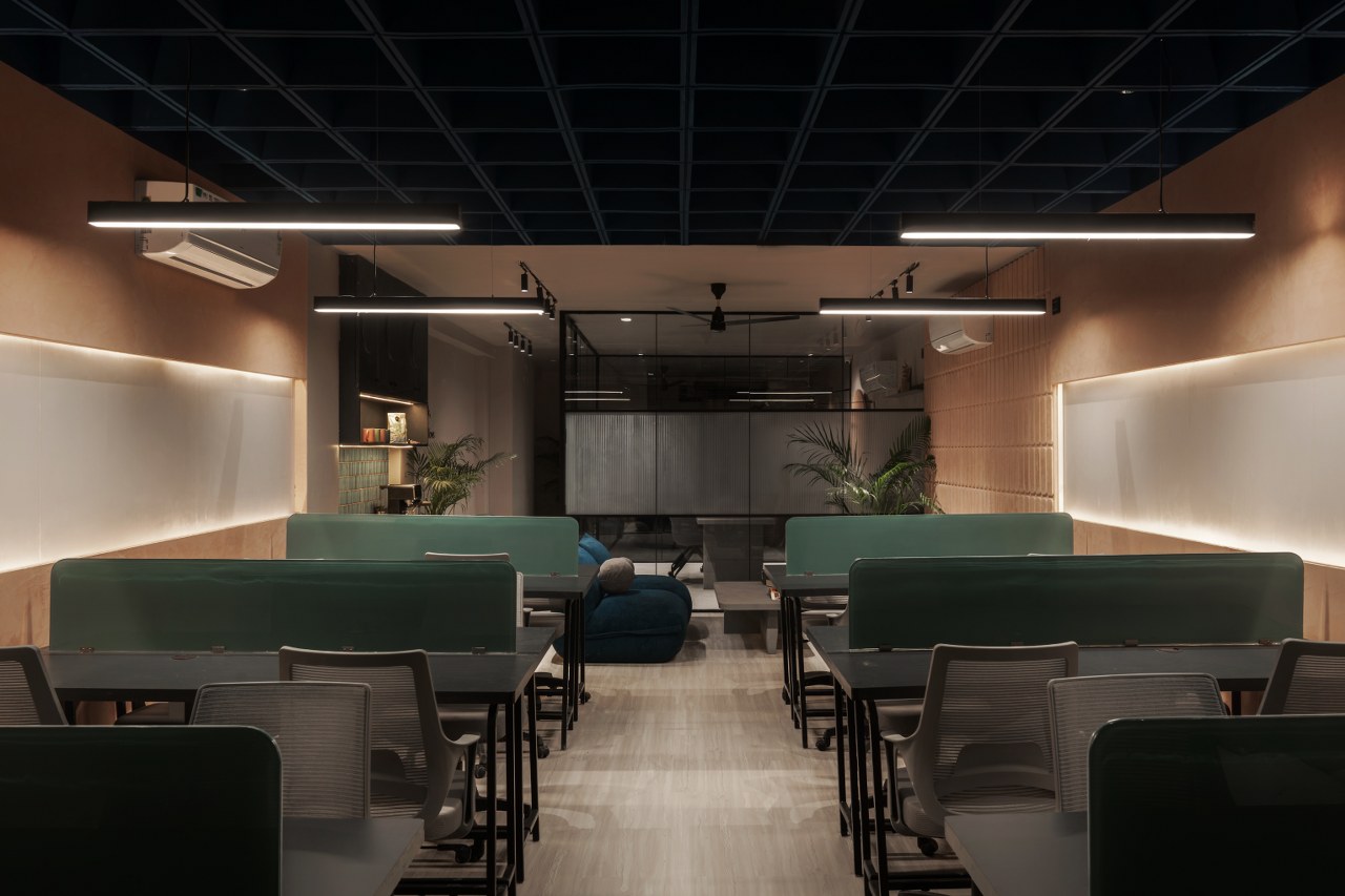 This Launch Pad for Empires Features A Bold Waffle Ceiling | Space ...