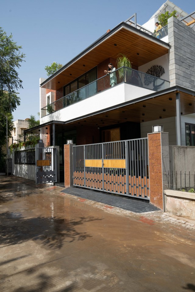 landscaped courtyards